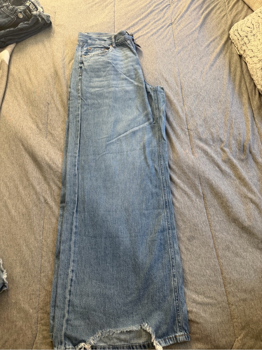 Sincerly Jules Light Blue Wide-Leg Jeans